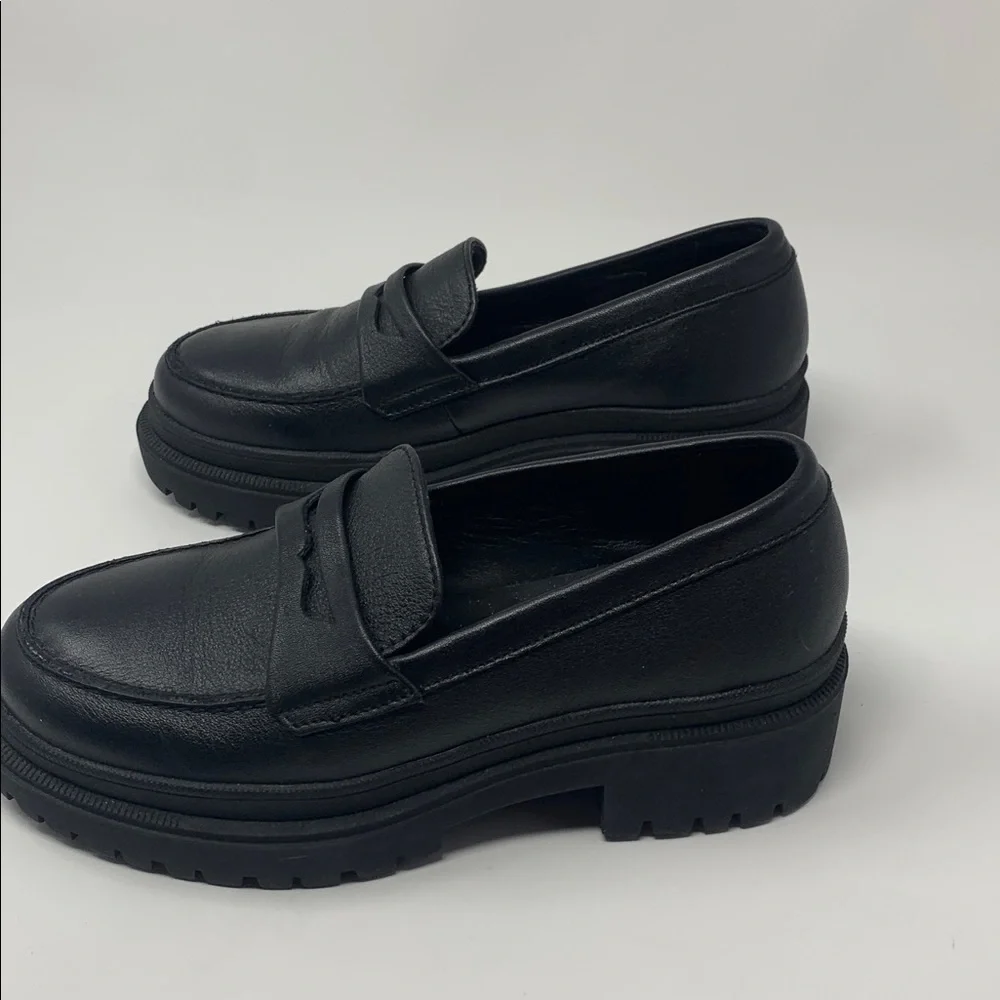 Patina Black Leather Loafers - Picture 7 of 7